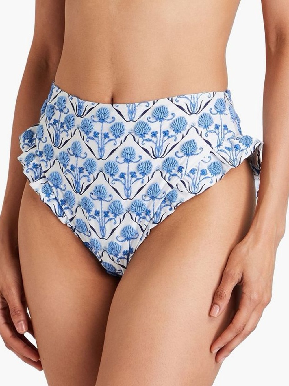 AGUA BY AGUA BENDITA Jenjibre Ventura embroidered printed bikini briefs